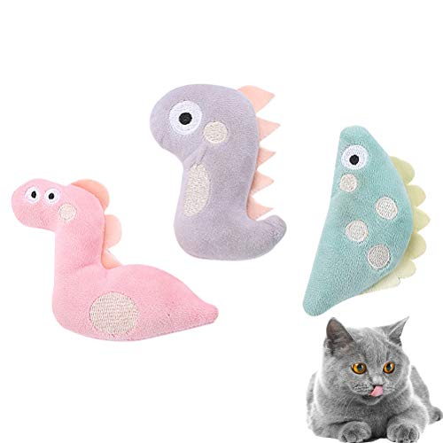 Balacoo Juguetes para gatos y perros, 3 piezas divertido juego de gato, juguetes educativos creativos para jugar al gato, juguete interactivo (estilo al azar, varios colores)