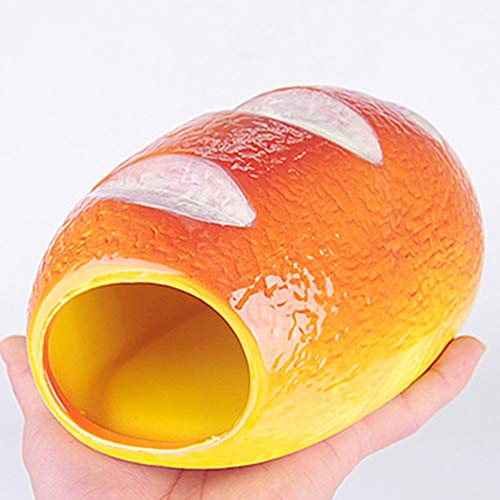 Balacoo Nido para Dormir en Forma de Pan Nido de Hámster Nido de Cerámica Ardilla Creativa Nido de Enfriamiento de Verano (Talla S)