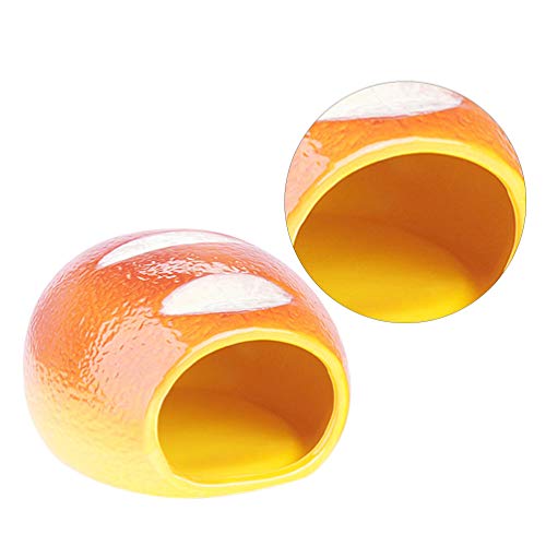 Balacoo Nido para Dormir en Forma de Pan Nido de Hámster Nido de Cerámica Ardilla Creativa Nido de Enfriamiento de Verano (Talla S)