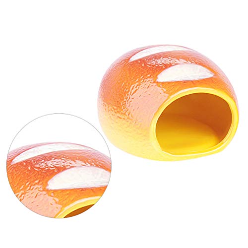 Balacoo Nido para Dormir en Forma de Pan Nido de Hámster Nido de Cerámica Ardilla Creativa Nido de Enfriamiento de Verano (Talla S)