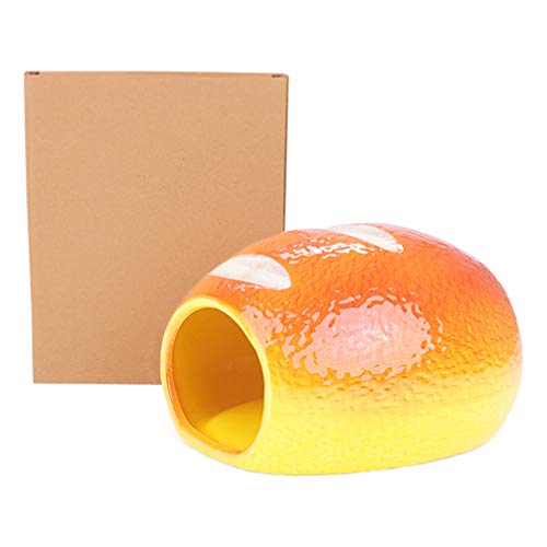 Balacoo Nido para Dormir en Forma de Pan Nido de Hámster Nido de Cerámica Ardilla Creativa Nido de Enfriamiento de Verano (Talla S)