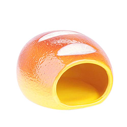 Balacoo Nido para Dormir en Forma de Pan Nido de Hámster Nido de Cerámica Ardilla Creativa Nido de Enfriamiento de Verano (Talla S)