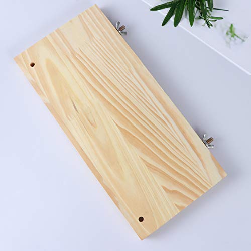 Balacoo Plataforma de madera para hámster pequeño animal hámster casa con juguete para masticar, ratón, chinchilla, escalera gerbil escaladora (color aleatorio)