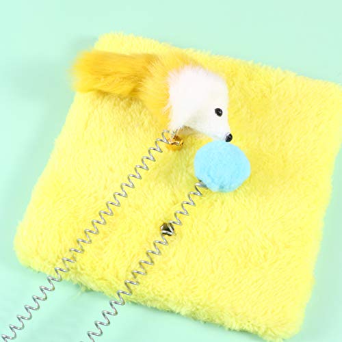 Balacoo Poste de Ratón de Primavera Interesante Rata de Primavera Interactiva Bola Difusa Mascota Juguete Gato Arañazos Juguete Gato Juguete para Gatito Casero