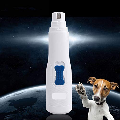 Balacoo Recortador de Uñas para Perros- Molinillo Eléctrico de Uñas para Mascotas Recortador de Uñas para Mascotas Patas sin Dolor para Gatos Perros Pequeños Medianos Grandes (Batería