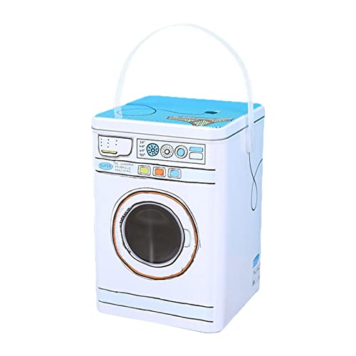 balikha Contenedor de polvo para ropa portátil con capacidad de 5 l con tapa hermética, caja sellada grande para almacenar polvo, comida para mascotas, grano, azul
