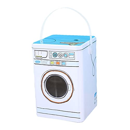 balikha Contenedor de polvo para ropa portátil con capacidad de 5 l con tapa hermética, caja sellada grande para almacenar polvo, comida para mascotas, grano, azul