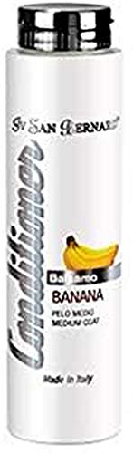 Bálsamo de Banana - Crema para Perros y Gatos - 300 ml - Ayuda a Normalizar la Elasticidad del Pelo - Mayor Suavidad y Brillantez - Ideal para Pelos Medios - IV San Bernard