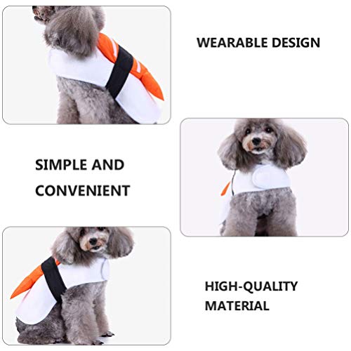 Baluue Disfraz de Perro de Halloween Disfraz de Mascota de Sushi Vestido de Cosplay de Sushi de Navidad para Perro Disfraz de Cachorro Divertido para Fiesta de Navidad de Halloween, Talla L