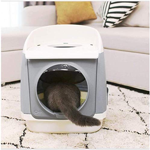 Bandeja De Arena Para Gatos Caja De Arena De Doble Puerta Para Desodorización Antibacteriana Fácil De Limpiar Caja De Arena Para El Hogar Del Inodoro De Arenero Gato Arenero Gatos Cat Litter Box