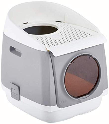 Bandeja De Arena Para Gatos Caja De Arena De Doble Puerta Para Desodorización Antibacteriana Fácil De Limpiar Caja De Arena Para El Hogar Del Inodoro De Arenero Gato Arenero Gatos Cat Litter Box