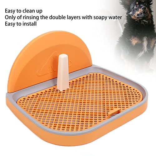 Bandeja para Orinal para Perros, Orinal para Cachorros, Orinal para Perros, Colección de Orina Y Caca, Protección para el Suelo, Soporte para Almohadillas para Perros con Cubierta de Pared