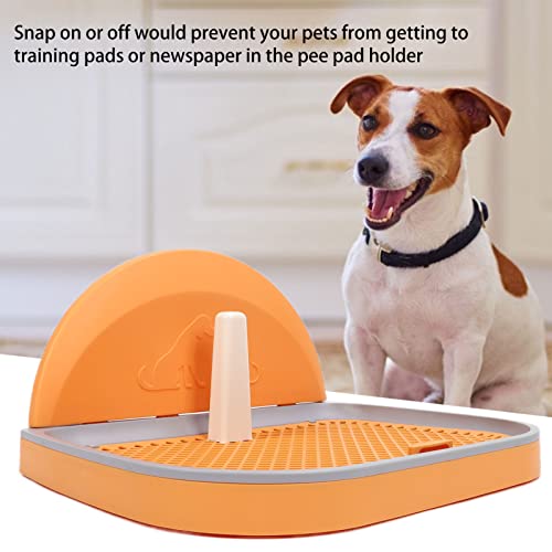 Bandeja para Orinal para Perros, Orinal para Cachorros, Orinal para Perros, Colección de Orina Y Caca, Protección para el Suelo, Soporte para Almohadillas para Perros con Cubierta de Pared