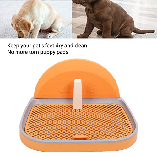 Bandeja para Orinal para Perros, Orinal para Cachorros, Orinal para Perros, Colección de Orina Y Caca, Protección para el Suelo, Soporte para Almohadillas para Perros con Cubierta de Pared