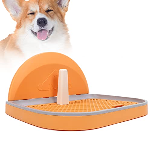 Bandeja para Orinal para Perros, Orinal para Cachorros, Orinal para Perros, Colección de Orina Y Caca, Protección para el Suelo, Soporte para Almohadillas para Perros con Cubierta de Pared