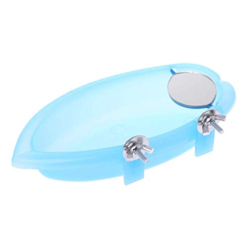 Bañera Para Pájaros, Pet Parrots Bathtub, Caja De Baño Colgante Para Jaula De Loros, Cuenco Alimentador De Alimentos Para Mascotas, Comedero para bañera para pájaros