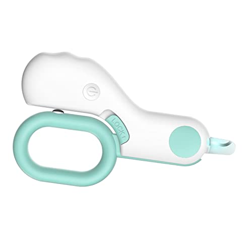 Baoblaze Cortaúñas para Mascotas con Luces LED Anti-Corte Línea de Sangre Animales pequeños Gato Perro Cortaúñas y recortadores para Animales Cuidado de Garras - Blue