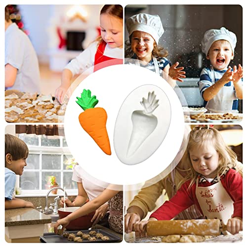 BAOLE Molde de Silicona de Chocolate para Manualidades de Pascua - Molde de Pascua para Fondant de Zanahoria de Conejito - Moldes para Hornear Pasteles de Conejito, moldes de Dulces de Bricolaje
