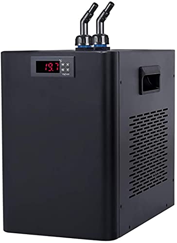 BAOSHISHAN 160L Acuario Enfriador de agua Enfriador Kit de bomba adicional Enfriador de tanque de pescado Equipo de cultivo de mariscos 220V (Unidad de temperatura del agua: ℃)