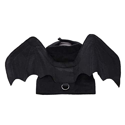 Bblythe Disfraces de Halloween Alas de murciélago para mascotas Perros Gatos Decoraciones de Halloween (S)