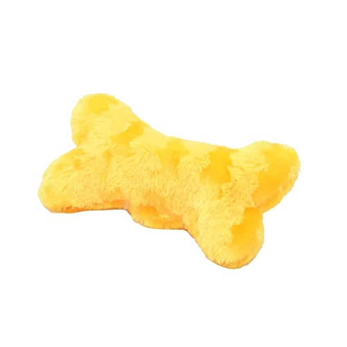Bblythe Molar Plush Voice Pet Toy Masticar Peluche Juguete de peluche Juguete grande a pequeño Perro Molar (Amarillo)