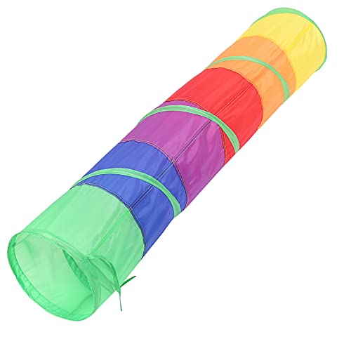 Beauneo Gato Túnel Tubo para Mascotas Juguete Plegable Juguete Interior Gatito Al Aire Libre Juguete Educativo Ejercicio Entrenamiento Y Correr con Una Bola Divertida Y Dos Orificios