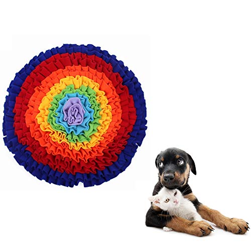 beautyhe Alfombra Olfato Perro Forma De Flor Tela Antideslizante Alfombra Olfativa Perros Rompecabezas Almohadilla De Entrenamiento por Casa Exterior JardíN