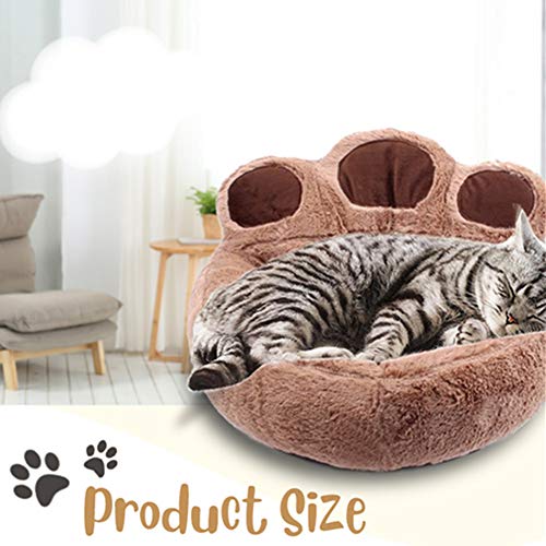 beautyhe Camas para Perros Morder Antideslizante Garra De Oso Caseta Perro Ligero Suave Cototel Canal Casa para Gatos para Perros Gato PequeñOs Y Medianos Grandes 40,Grey