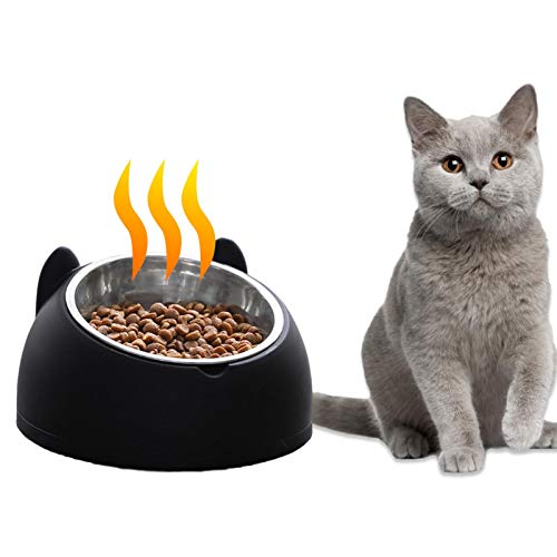 Bebedero para mascotas Cuenco calefactado, Cuenco de agua anticongelante, Cuencos para gatos, Calentamiento automático y temperatura Controlable Dispensador de agua para mascotas Recipiente calentado