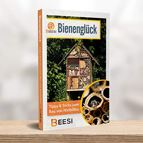 BEESI 300 tubos de cartón para hotel de insectos (15 cm de largo, diámetro de 6 y 8 mm, mezclados, incluye libro electrónico, tubos nidos y casquillos para abejas silvestres