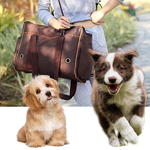beeyuk Transportín para Gatos - Transportín para Perros con Ventilación Adecuada | Transpirable 2 Ventanas de Malla, 2 entradas, Cremalleras de Seguridad con Bloqueo, Correa de Transporte