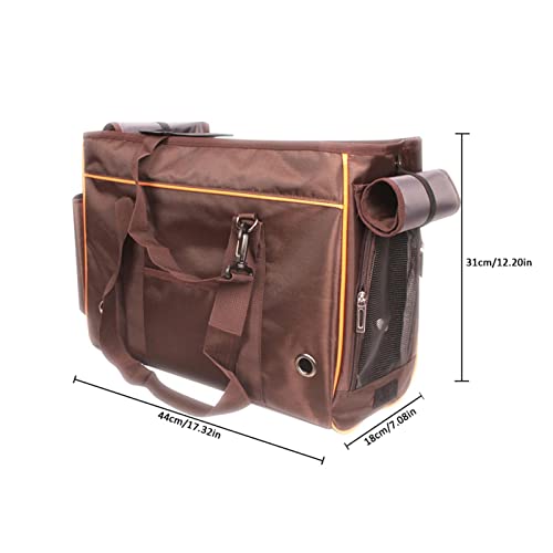 beeyuk Transportín para Gatos - Transportín para Perros con Ventilación Adecuada | Transpirable 2 Ventanas de Malla, 2 entradas, Cremalleras de Seguridad con Bloqueo, Correa de Transporte