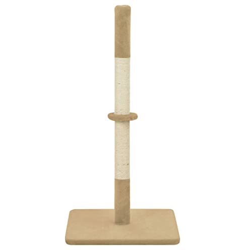 Beige Poste rascador para Gatos de sisal 40x40x80 cm beigeProductos para Mascotas Productos para Mascotas Productos para Gatos Mobiliario para Gatos