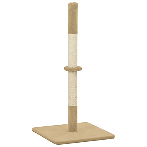 Beige Poste rascador para Gatos de sisal 40x40x80 cm beigeProductos para Mascotas Productos para Mascotas Productos para Gatos Mobiliario para Gatos