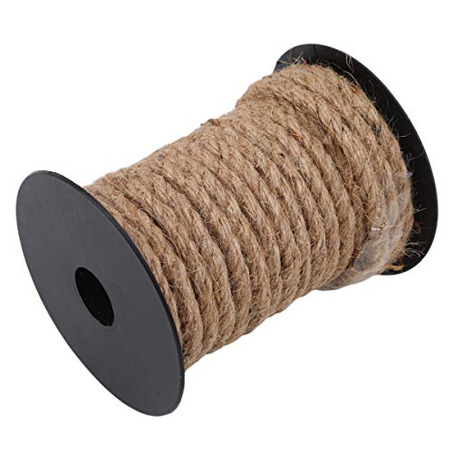 Beiswin Cuerda de sisal natural de alta calidad para rascador, juguetes para gatos, para escalada, escritorio, accesorios hechos a mano (8 mm, 10 m)