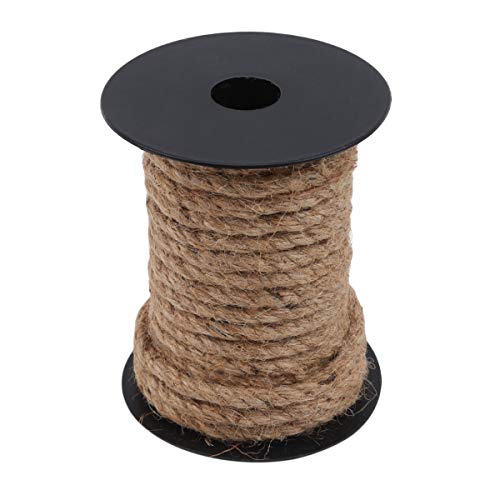 Beiswin Cuerda de sisal natural de alta calidad para rascador, juguetes para gatos, para escalada, escritorio, accesorios hechos a mano (8 mm, 10 m)
