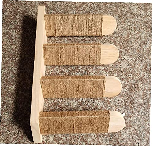 Berrywho Gato Pasos de Escalera estantes Gato de Madera montado en la Pared del Gato Escalada Estante con sisal Cuerda Gato Rascarse Escalera Plataforma de Gato Suministros Escalada Reproducción