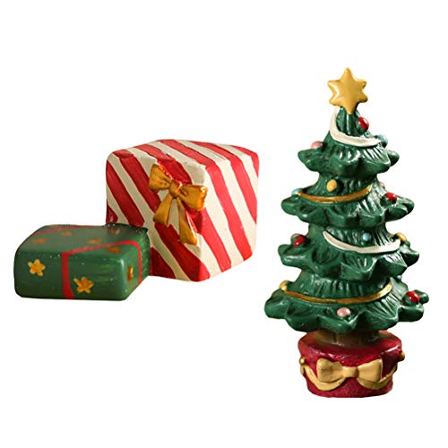 Bertom Store Decoración artesanal para peces, acuario, ornamento de resina para árbol de Navidad, caja de regalo, decoración creativa de paisajismo B (con caja de regalo)