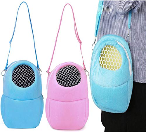 Biluer Bolsa de Transporte, 2PCS Pet Carrier Bag Hamster Carrier Hamster Travel Bag Adecuado para Transportar Ratas Hámsters Ratones Ardillas Chinchillas Erizos Y Otros Animales Similares