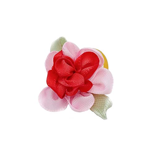 BIPY Lazos para el pelo de perro, flores con bandas de goma, accesorios de aseo para mascotas, gatos, cachorros, varios colores, paquete de 20