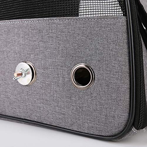 Bird Jaula de Viaje en Transporte Mochila con el Soporte portátil Ligero y Transpirable para Mascotas Pájaros del Loro Gris Decorativo del hogar