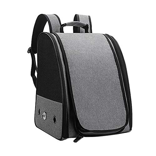 Bird Jaula de Viaje en Transporte Mochila con el Soporte portátil Ligero y Transpirable para Mascotas Pájaros del Loro Gris Decorativo del hogar