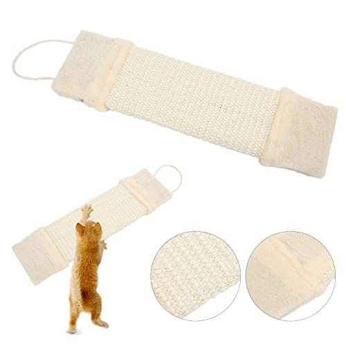 bizofft Rascador Colgante para Gatos, Poste rascador Conveniente para Colgar alfombras de Gatos al Aire Libre para Amigos al Aire Libre