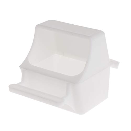 BMBN Alimentador, alimentador de pájaros, Cuenco de alimentación antisalpicaduras, Caja a Prueba de Salpicaduras, Jaula, Loro, Paloma, Periquito, Equipo, plástico, Bebida, Agua