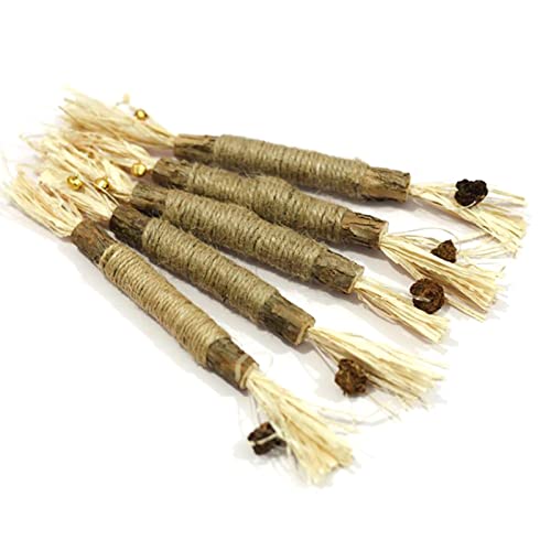 BMBN Juguetes para Gatos Silvervine Sticks Limpieza de Dientes Juguete Interactivo para Masticar para Gatos de Interior Palillo de dentición para Gatitos para Todas Las Edades