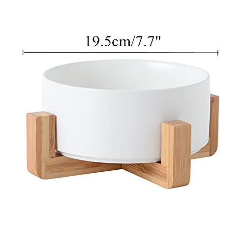 BOENTA Comedero Gato Comedero Perro Tazón de Gato Antideslizante Cuenco para Perros y Gatos Gato Bowl Set Inclinado Perro Criado de Gato Cuencos para Perros Medium,White