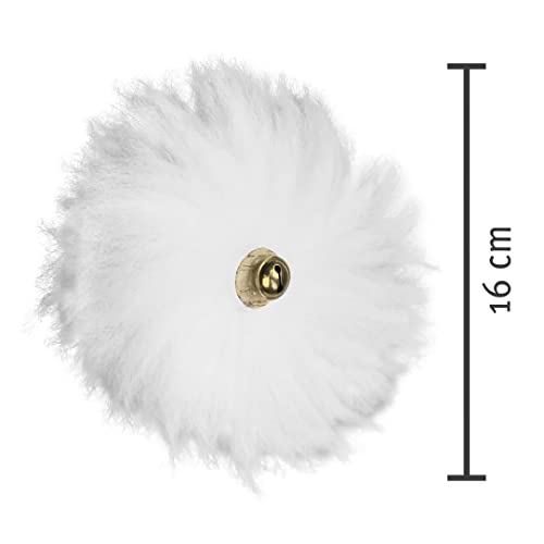 Bola de gato con piel de oveja (pelota), hecha a mano en Alemania, juguete interactivo para gatos, material natural