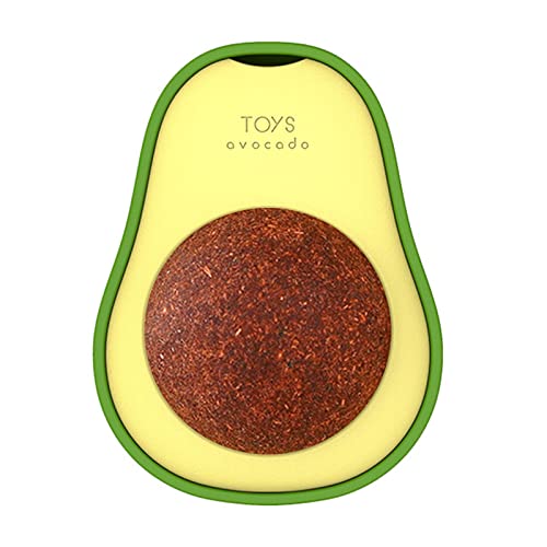 Bola de pared de gato para gatos, giratoria, 360 °, bolas de frutas, comestibles, gatito, hilandero, juguetes para gatos