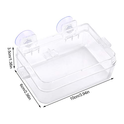 BOLORAMO Comedero Anti-Escape para Reptiles, Lavabo Redondo para Reptiles de Gusanos no tóxicos, insípido, con fabricación Profesional para Anfibios para subadultos para Larvas de Cebada