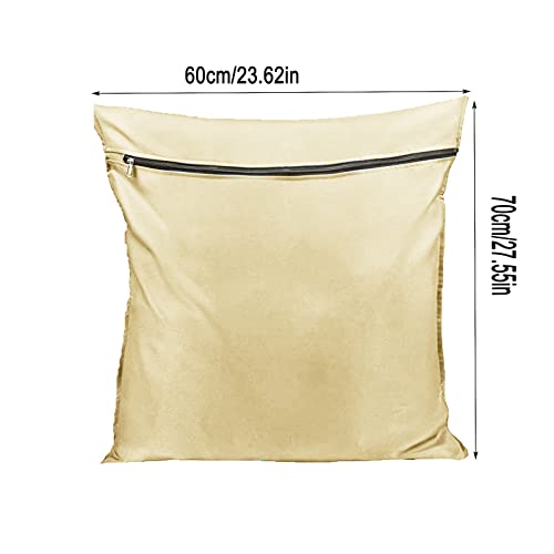 Bolsa de Lavandería para Mascotas, Bolsa de Lavandería con Cremallera, Bolsa de Lavandería para Mascotas para Perros, Gatos, Ropa de Cama para Mascotas, Mantas,Beige